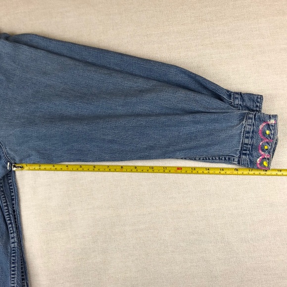 Jean Button Down Shirt, Ladies M, hand designed. - Picture 8 of 9
